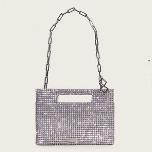 CULT GAIA Lucinda Clear Rhinestone Gem Mini SHOULDER BAG Purse 6X8 Clutch!🔥🔥🔥